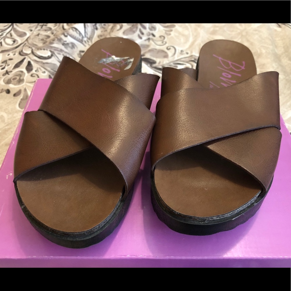Blowfish Malibu Brown 2-Strap Sandal